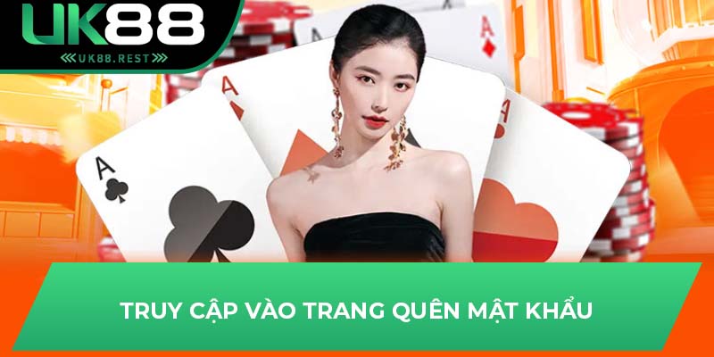 Truy cập vào trang quên mật khẩu